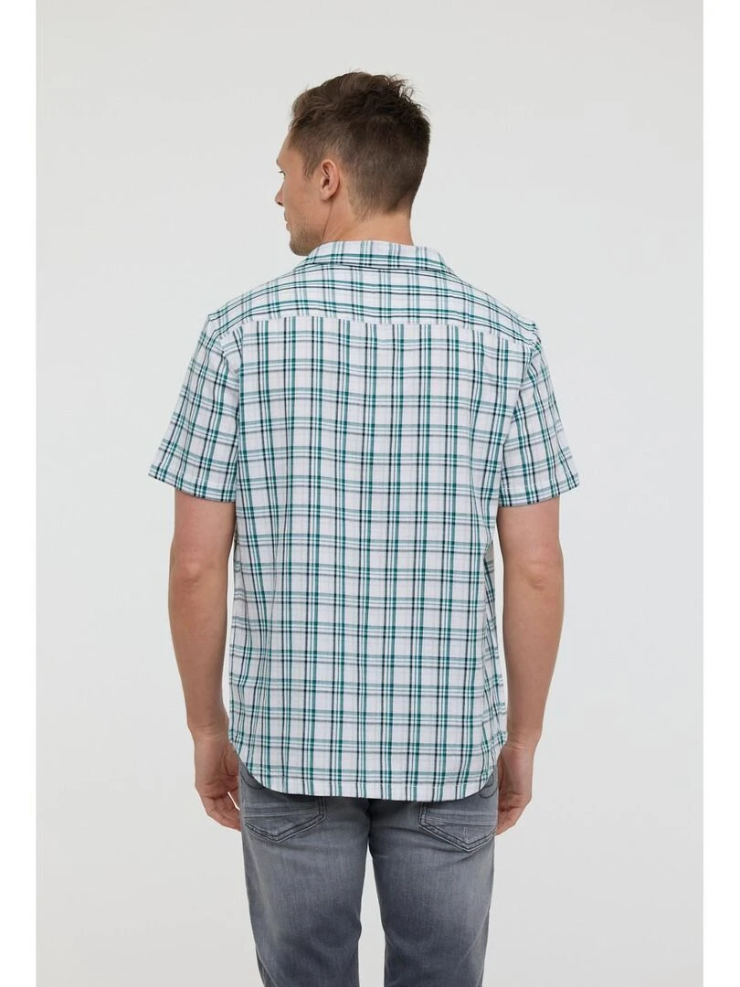 Lee Cooper   Chemise manches courtes coton relax DARO MC   Vert émeraude