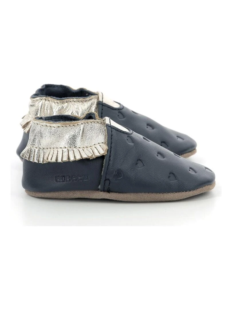 Chaussons Cuir Appaloosa Style   Bleu marine
