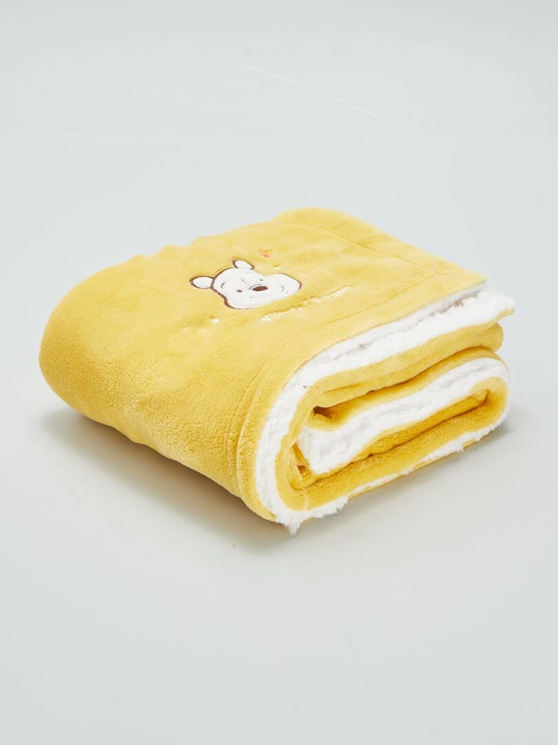 Couverture en polaire et sherpa 'Disney' Jaune