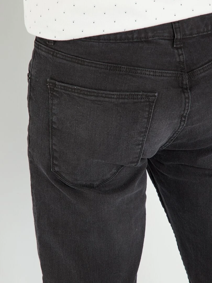 Jean slim stretch L34   Gris foncé