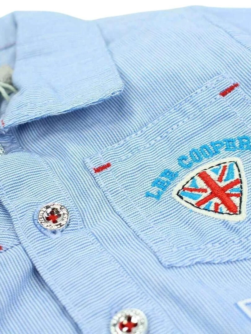 Lee Cooper   Ensemble ​​Chemise short bébé garçon Imprimé Logo   Bleu