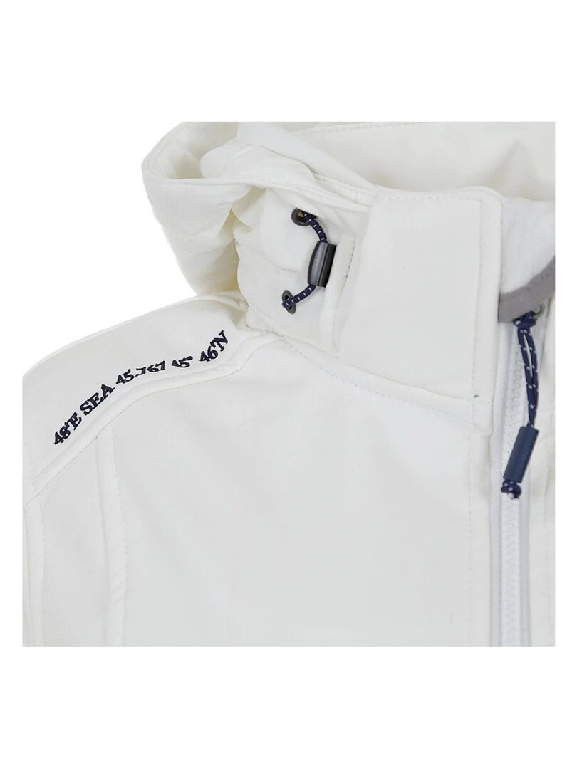 Blouson softshell femme AMIRAL   VENT DU CAP   Blanc