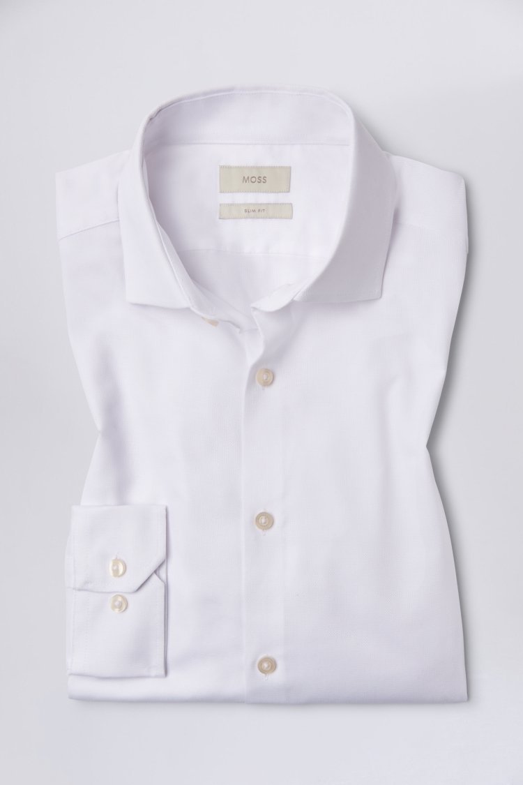 Tailored Fit White Non-Iron Shirt   Buy Online at Moss