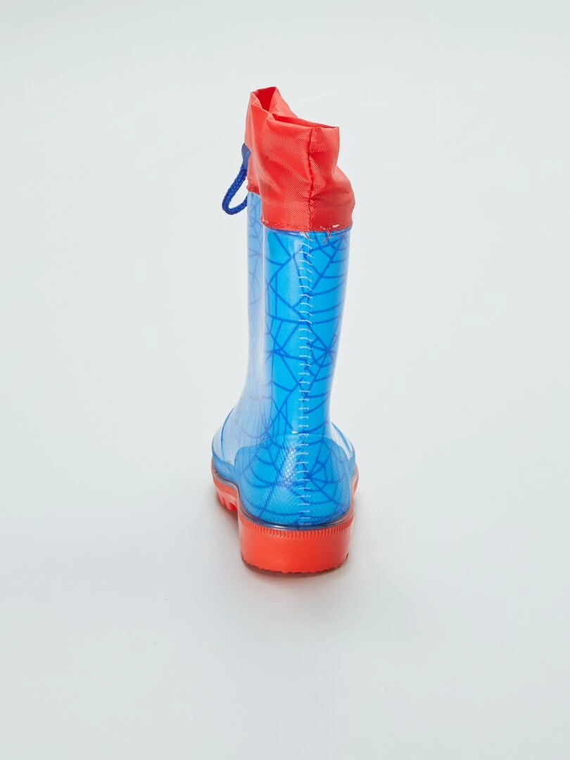 Bottes de pluie 'Spider man'   bleu