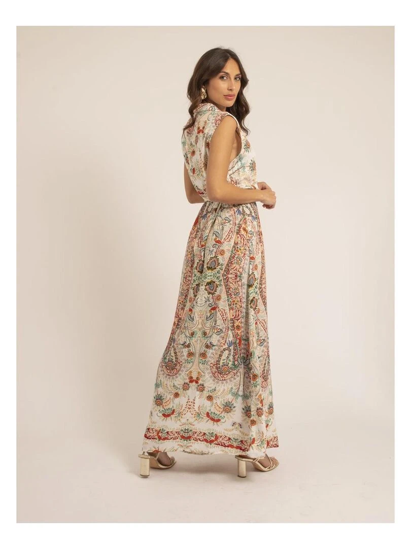 Robe chemise longue sans manches INORIA   Ecru