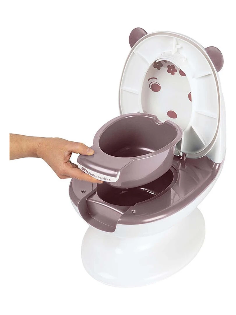 Mini toilette Panda  Pot avec bruit de chasse d'eau   Blanc Rose