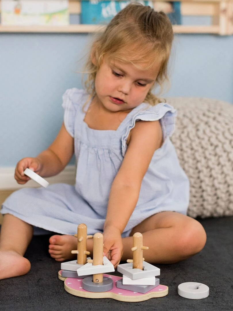 Jeu Puzzle forme de nuage en bois   N/A