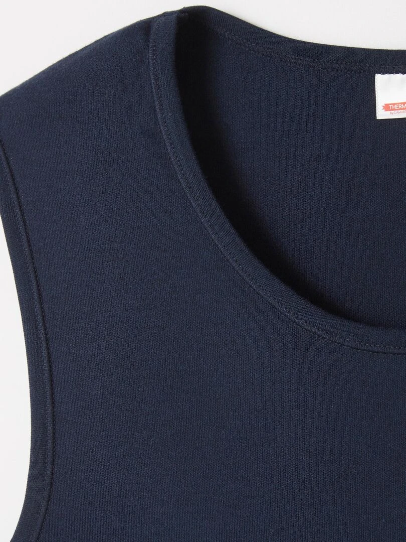 Débardeur maille classique Thermolactyl   Damart   Bleu marine