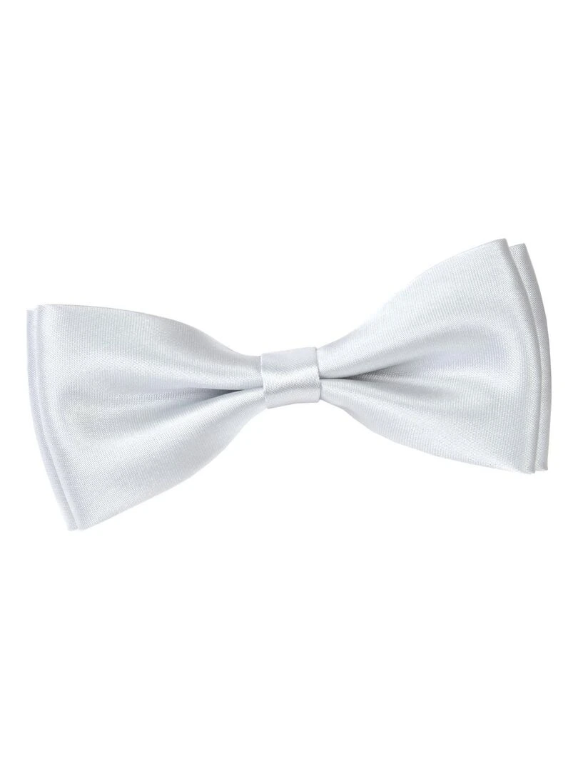 Noeud Papillon Satin Fabriqué en Europe Argent