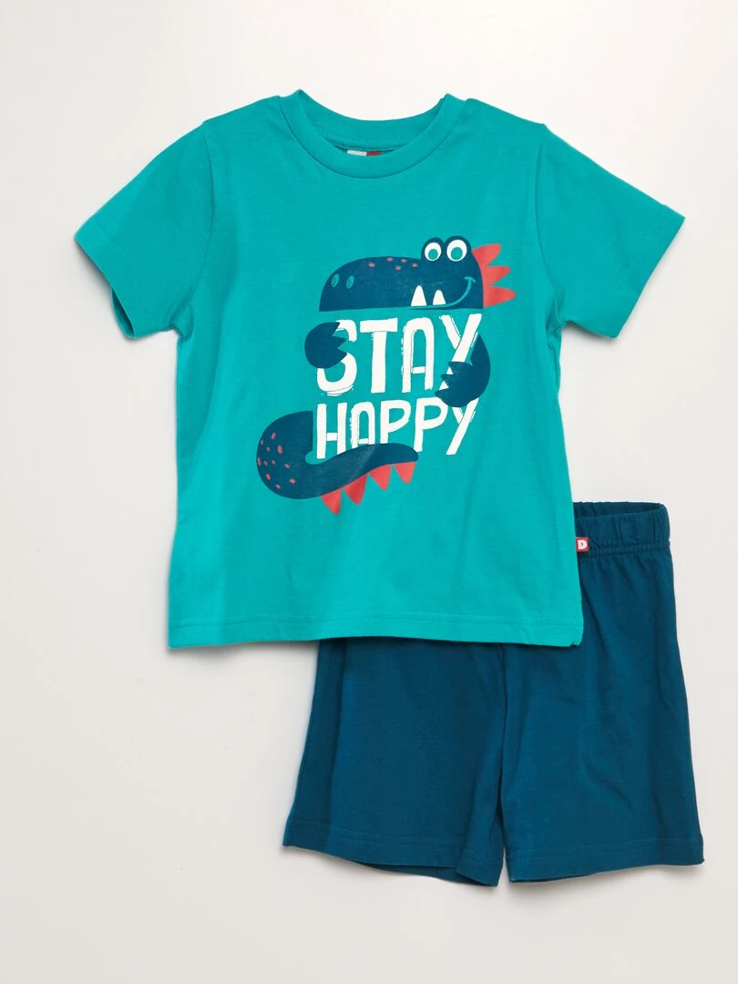 Ensemble de pyjama crocodile 2 pièces Vert