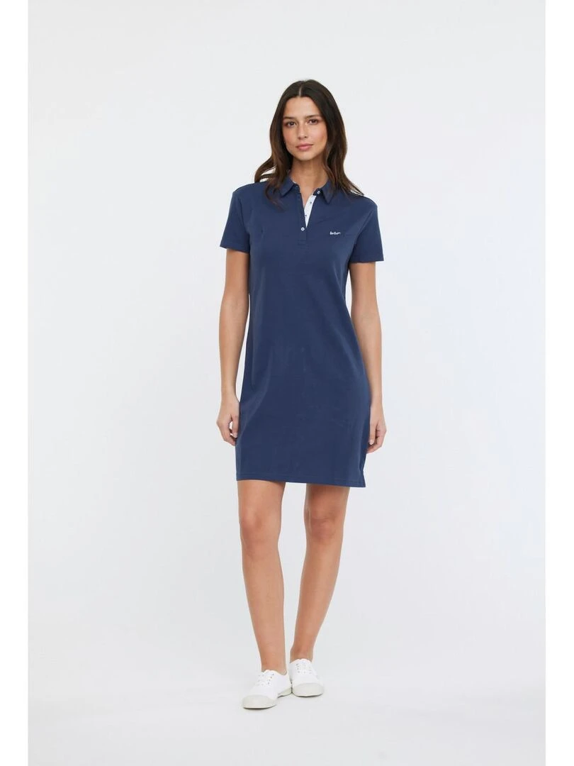 Lee Cooper Robe manches courtes coton LOLITA Bleu foncé