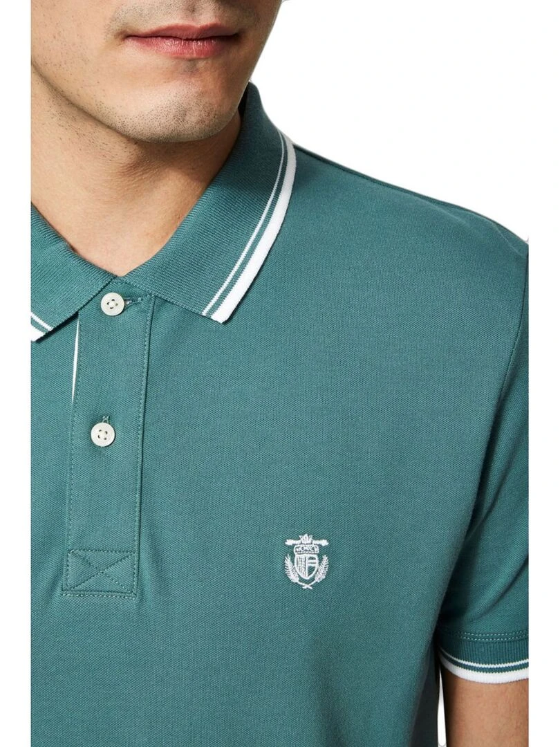 Polo manches courtes Selected   Vert