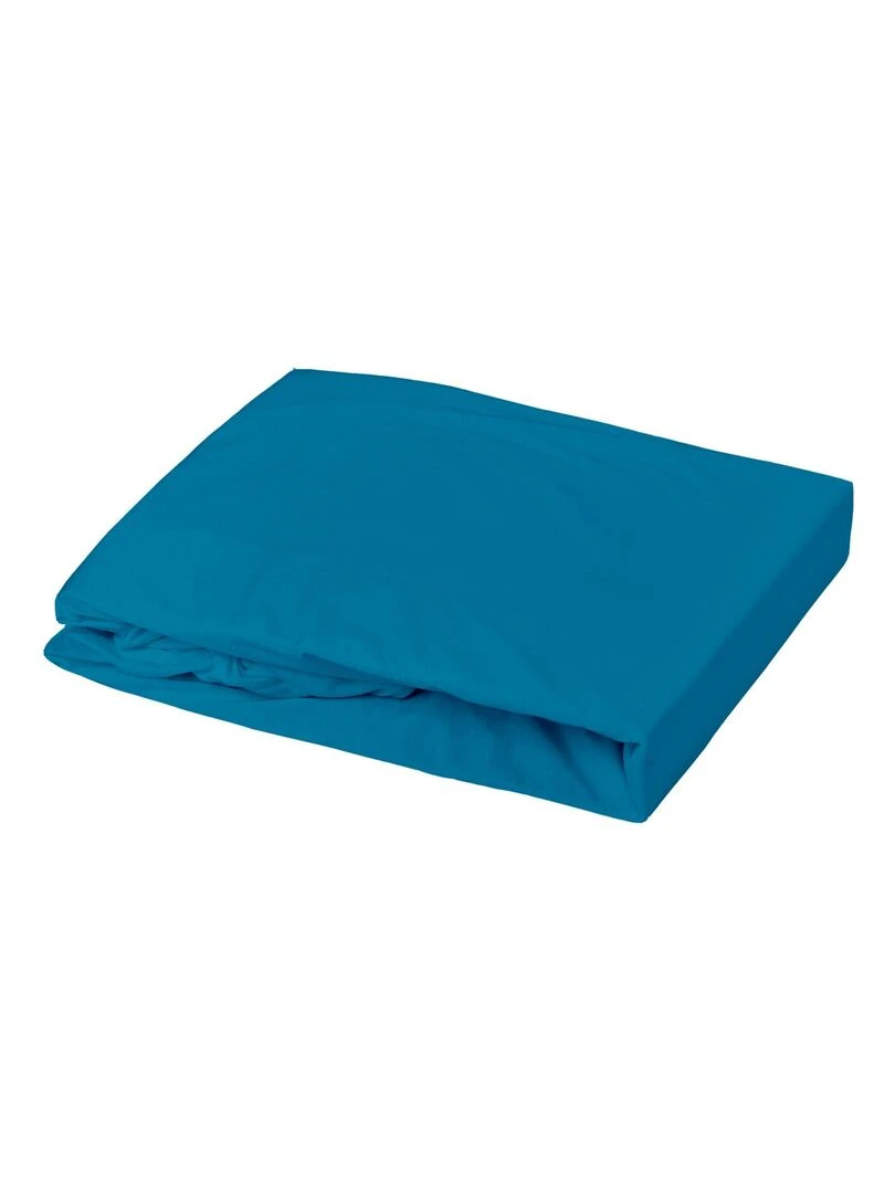 Drap housse enfant en jersey Bleu canard