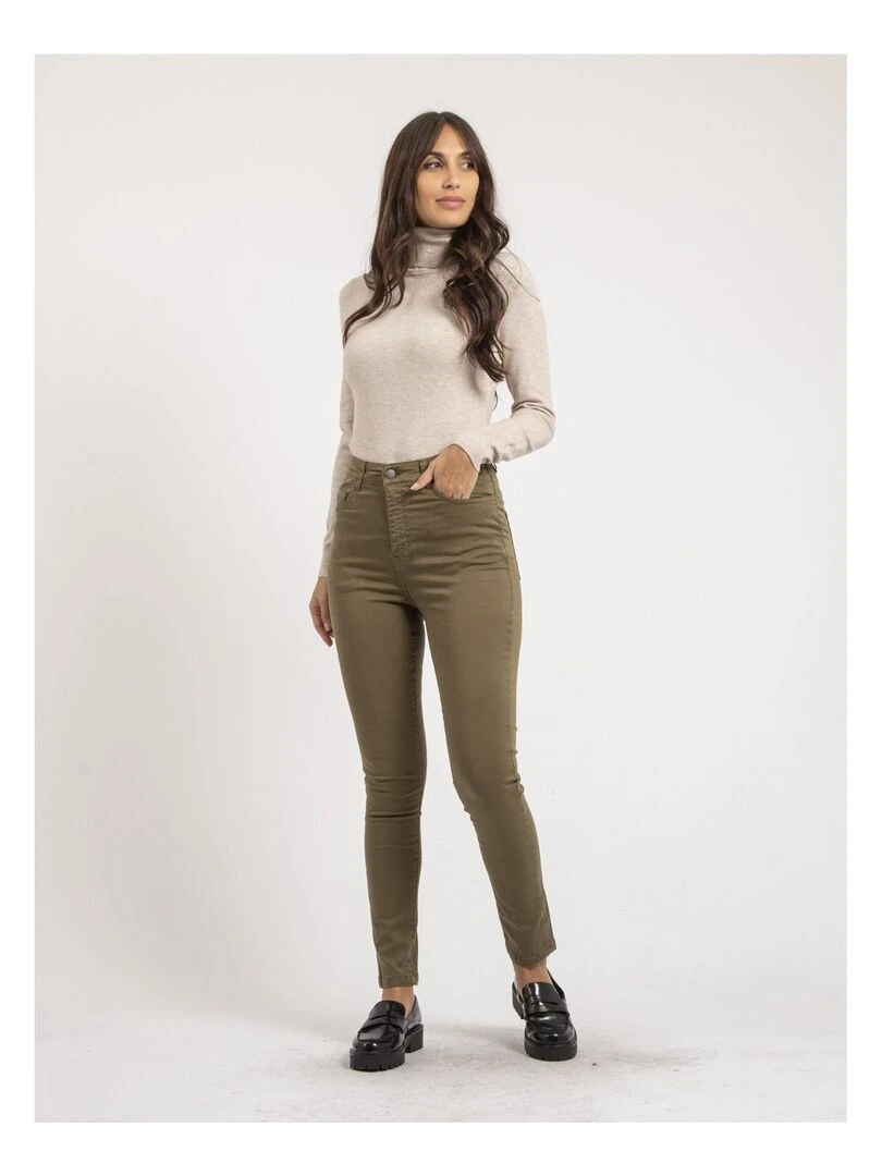 Pantalon slim EDITH   Kaki
