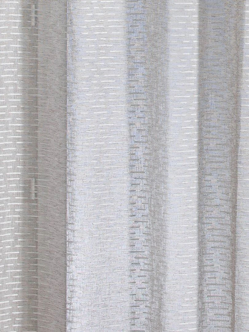 Voilage tamisant à fils chenille Riane   Taupe