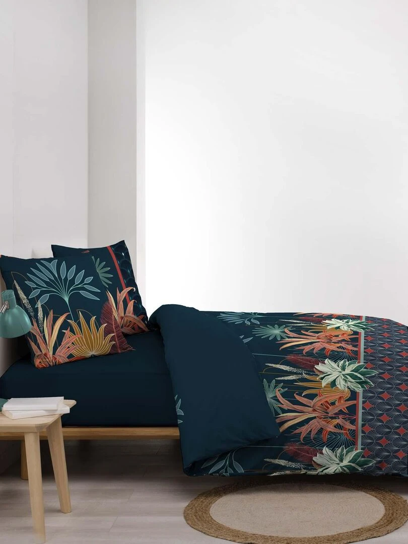 Housse couette + taies 220 x 240 cm Floriana   Bleu
