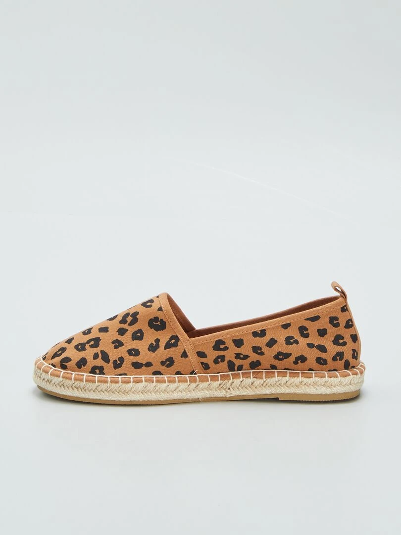 Espadrilles en toile léopard   Léopard