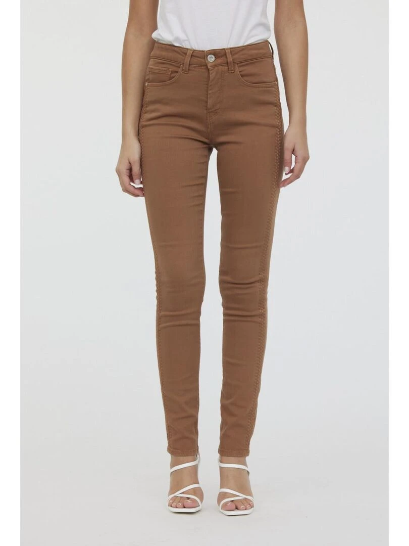 Lee Cooper   Pantalon coton slim LC135   Blanc