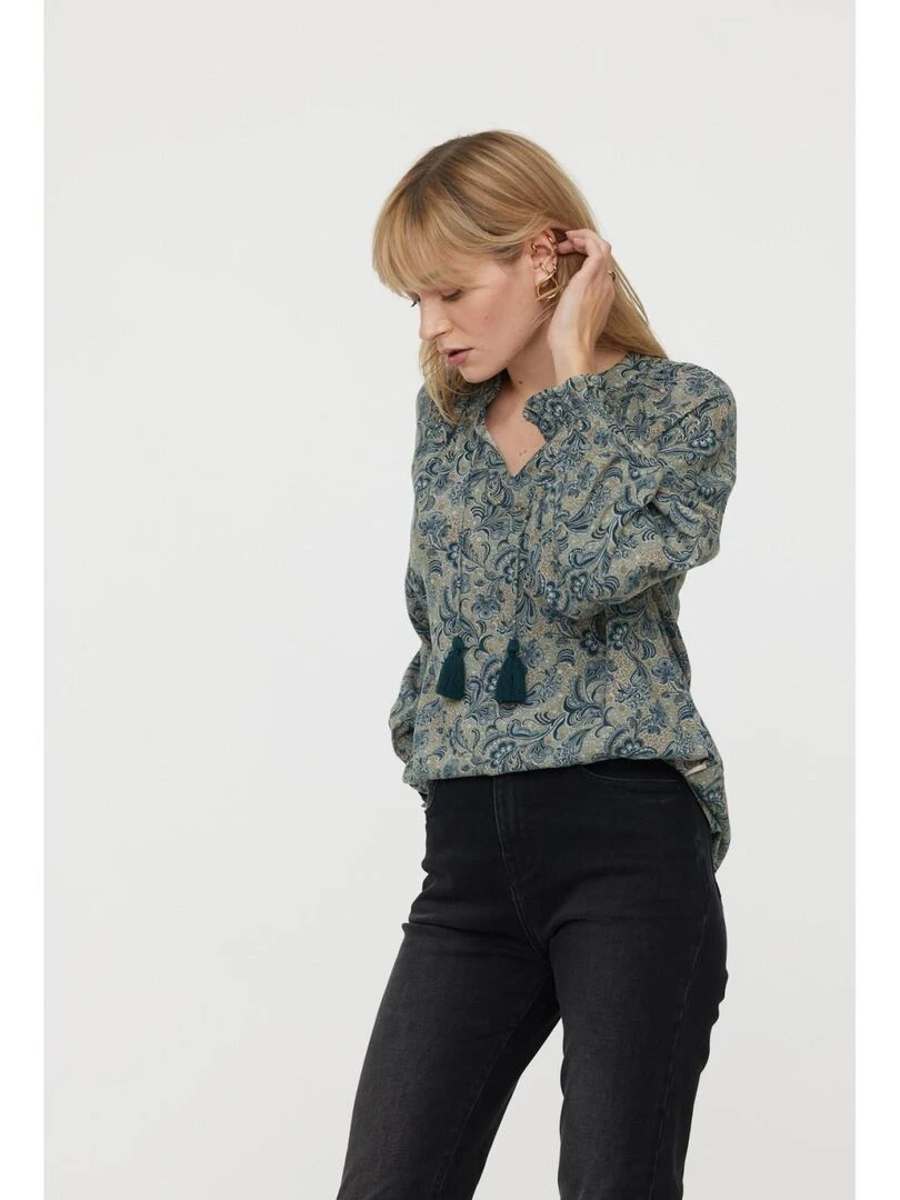 Lee Cooper Blouse manches longues polyester regular MALYA Kaki