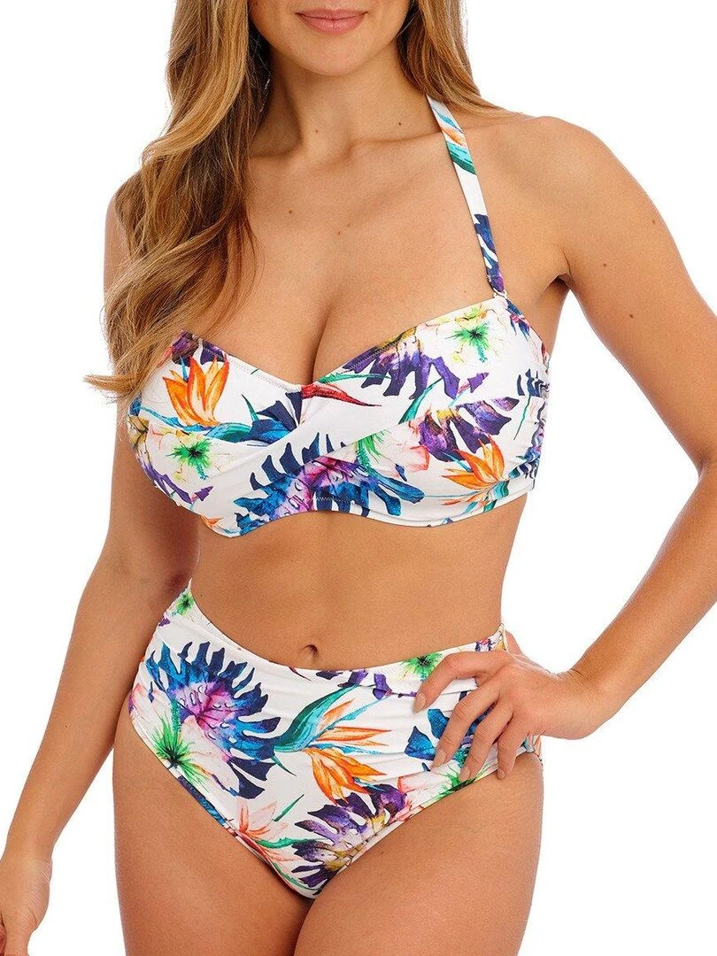 Haut de maillot de bain bandeau Paradiso   Blanc