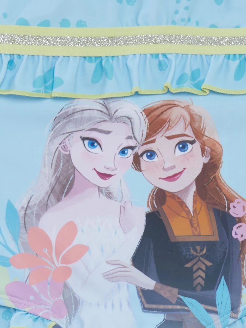 Maillot de bain 'La reine des neiges'   1 pièce   Bleu