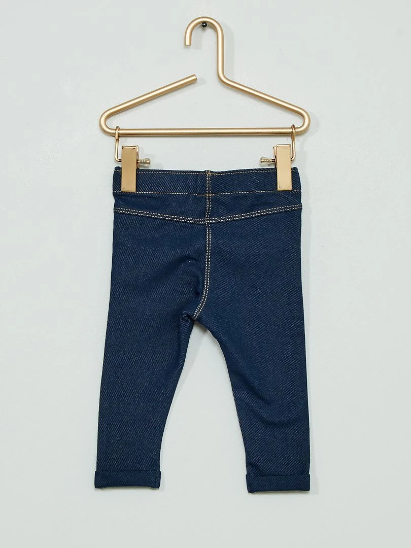 Pantalon tregging bleu brut