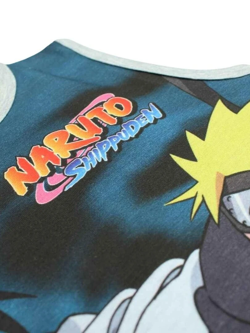 Disney   T shirt garçon imprimé Naruto en coton   Gris