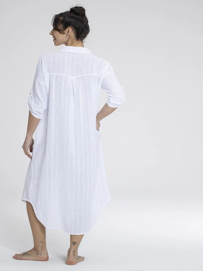 Robes chemise ROMANE   Gérard Pasquier   Blanc