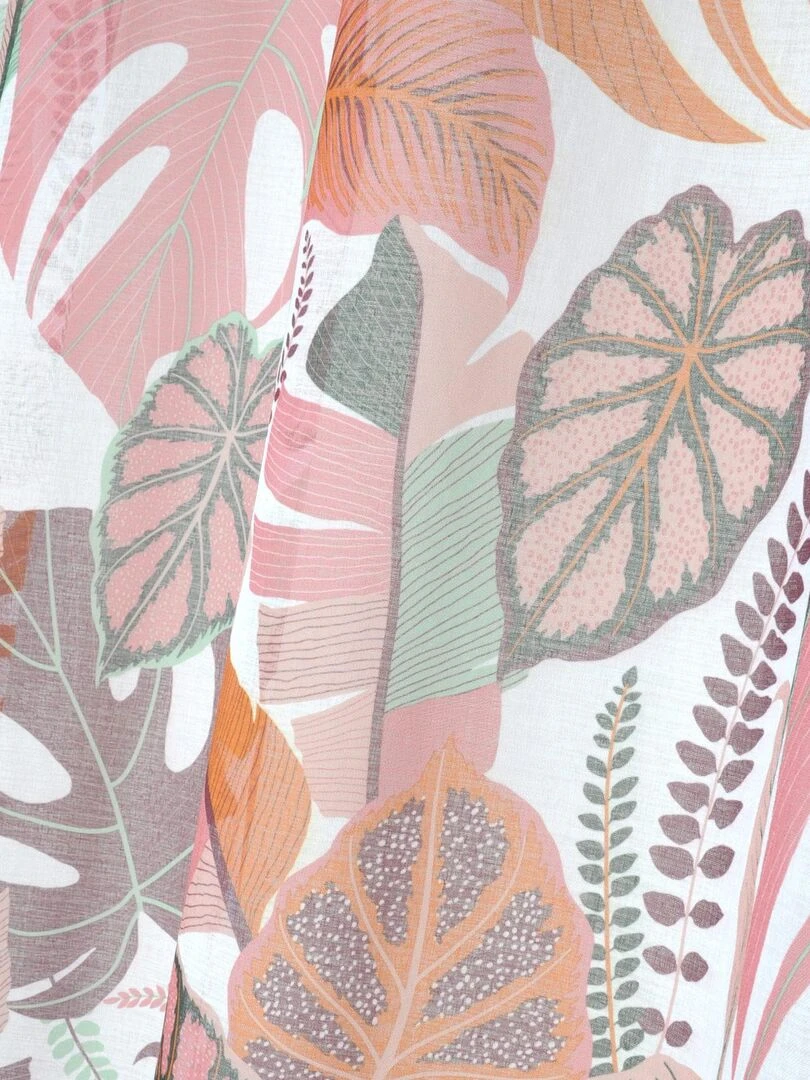 Voilage tamisant aux impressions automnales   Multicolore