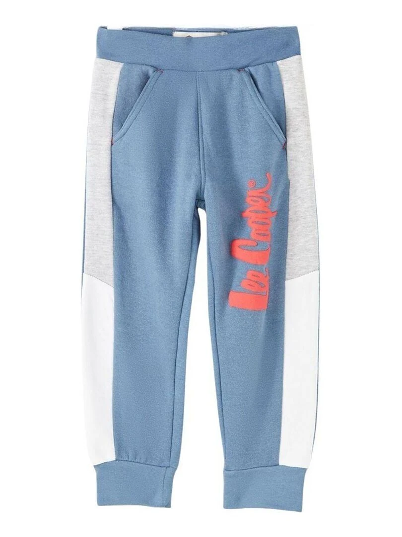 Lee Cooper Pantalon De Jogging garçon imprimé logo en coton Bleu marine