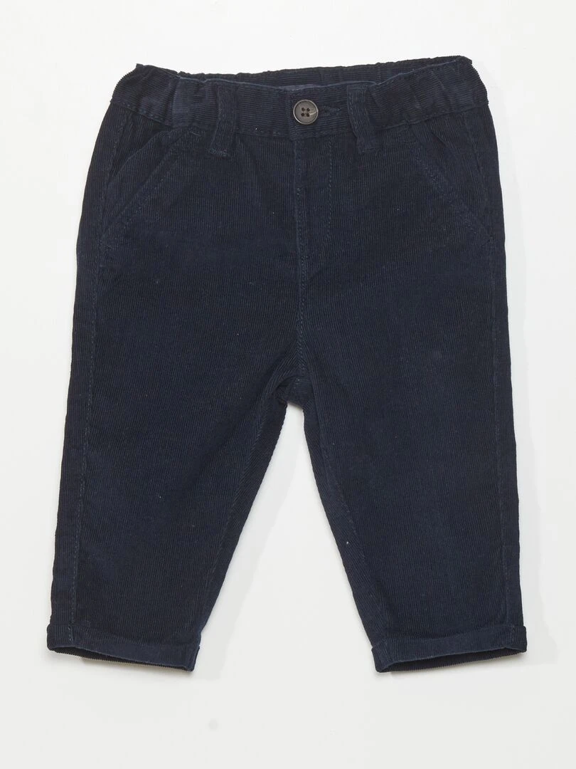 Ensemble pantalon + chemise   Blanc/marine