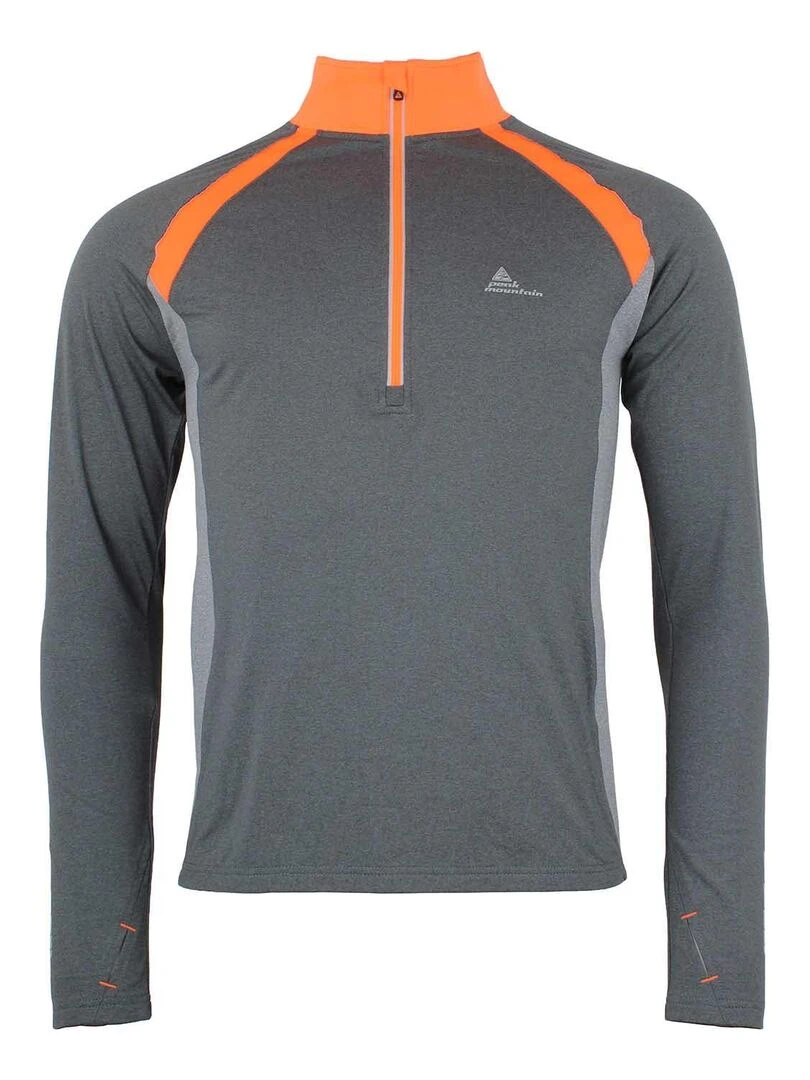 Top technique homme CANKORA PEAK MOUNTAIN Gris Orange