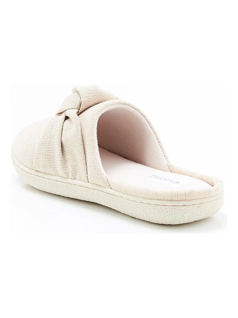 Mules à mémoire de forme   Damart   Beige foncé