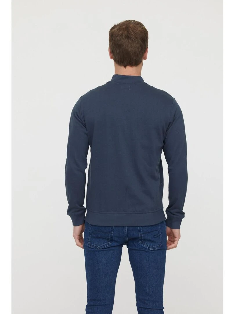 Lee Cooper   Sweatshirt manches longues coton regular EMOLI   Bleu marine