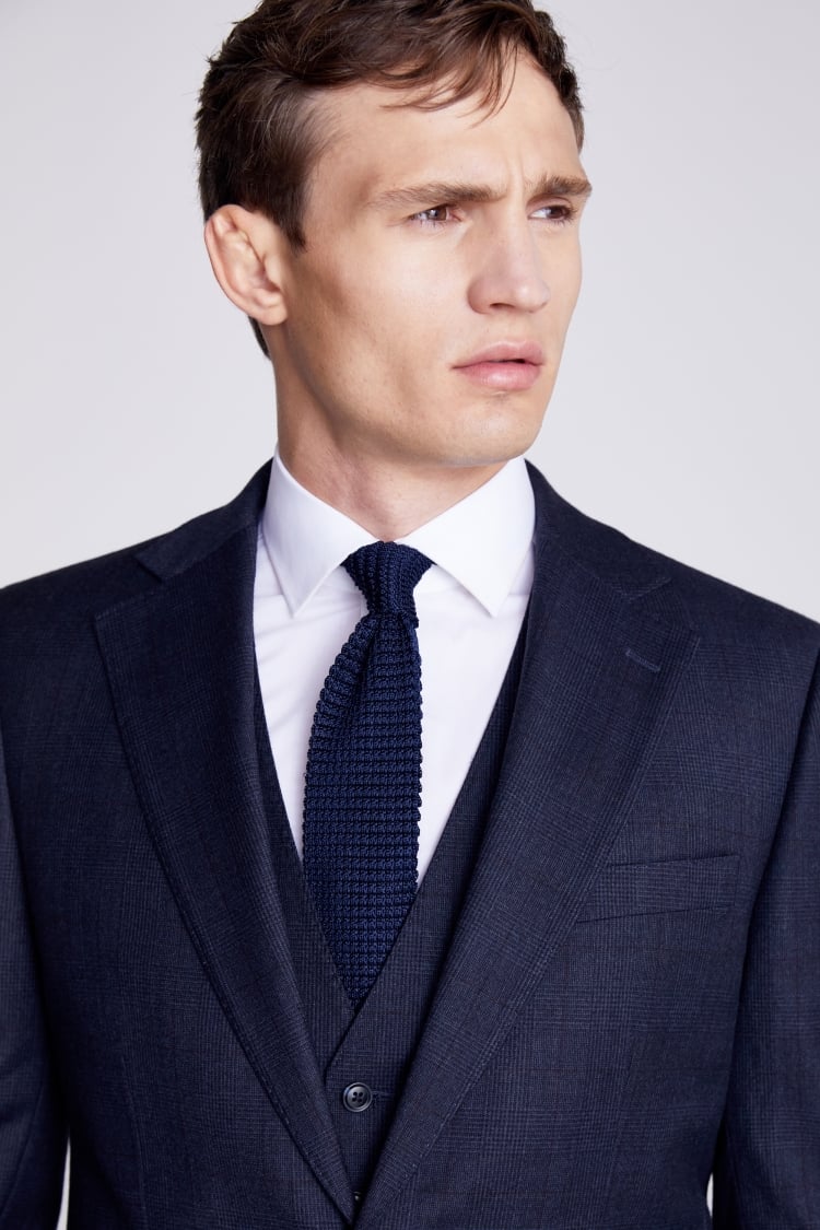 Slim Fit Ink Houndstooth Dress Jacket   Buy Online at Moss