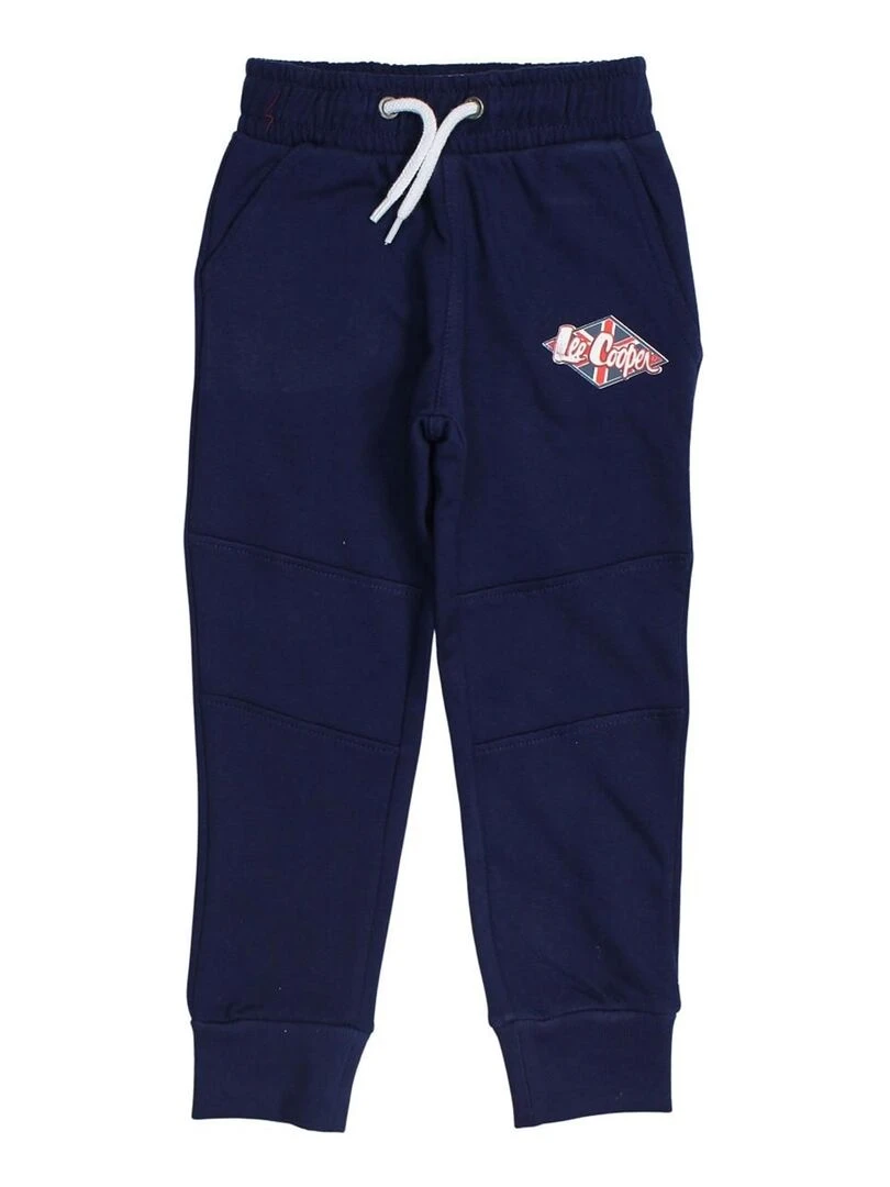 Lee Cooper Pantalon garçon imprimé logo en coton Bleu marine