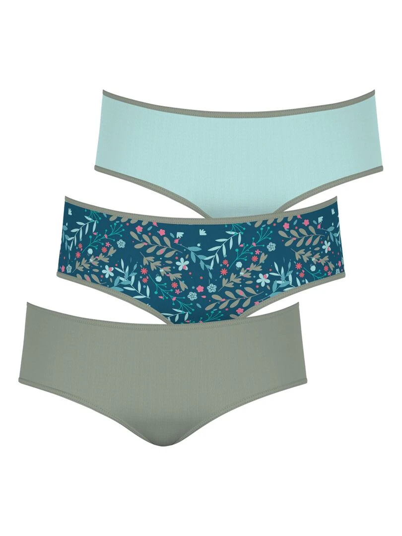 Lot de 3 boxers Girl Mode by Fille Kaki