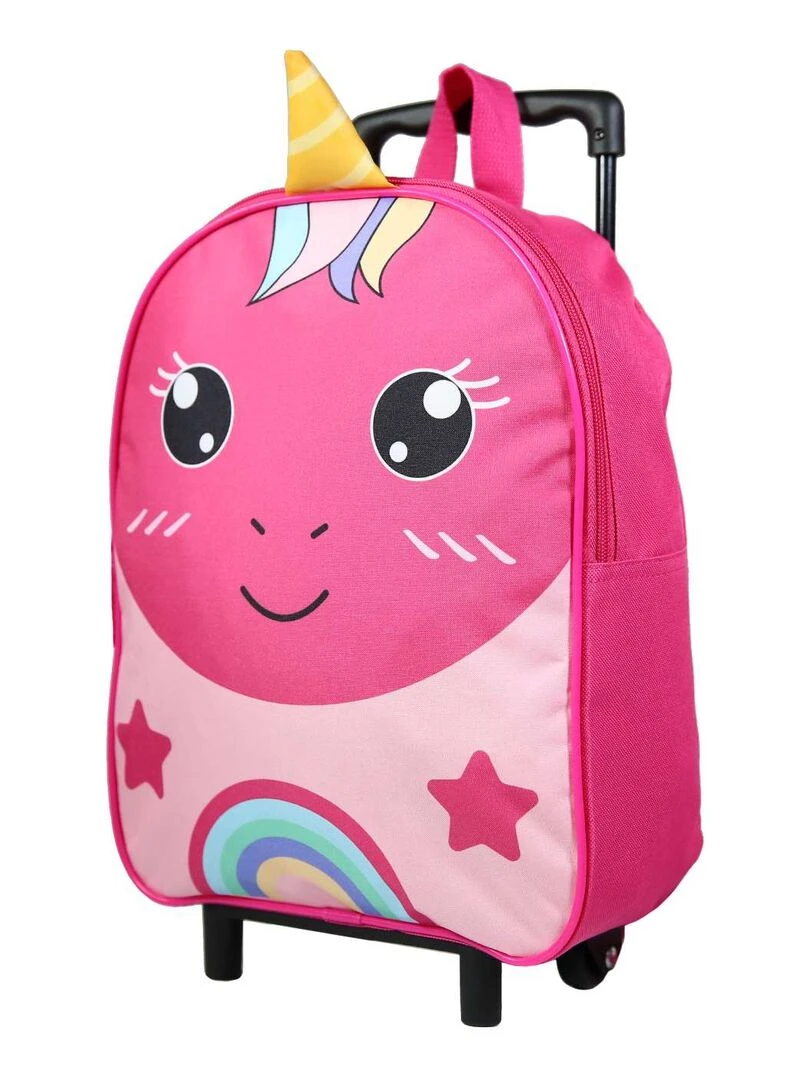 BAGTROTTER Sac à dos à roulettes 31 cm maternelle Kids Rose Licorne Rose