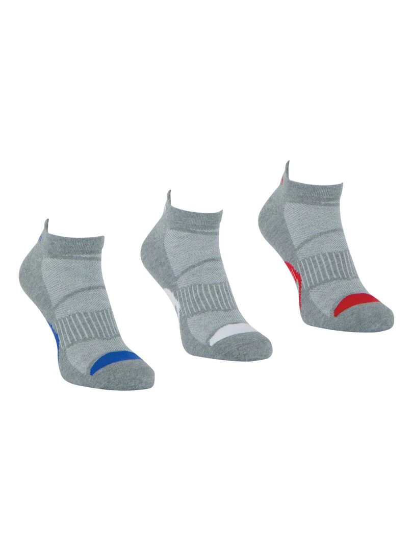 Lot de 3 paires de mi chaussettes Homme Wilson Gris