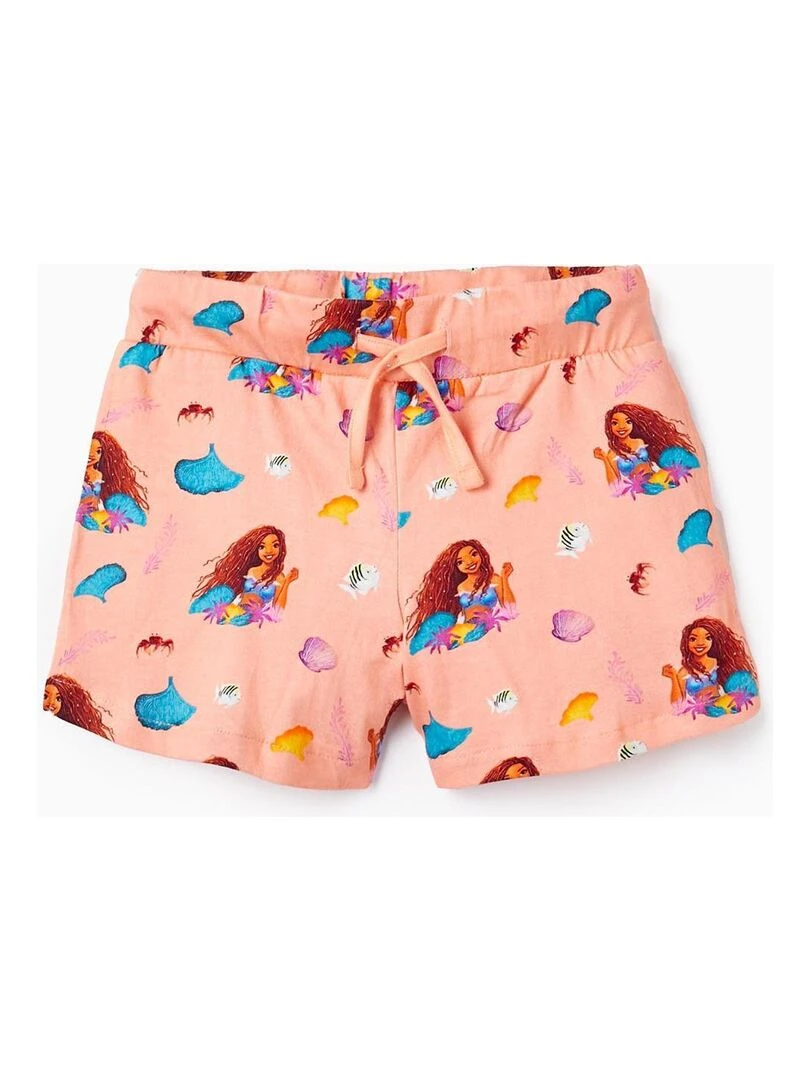 Short imprimés en coton pour fille 'Ariel' Rose