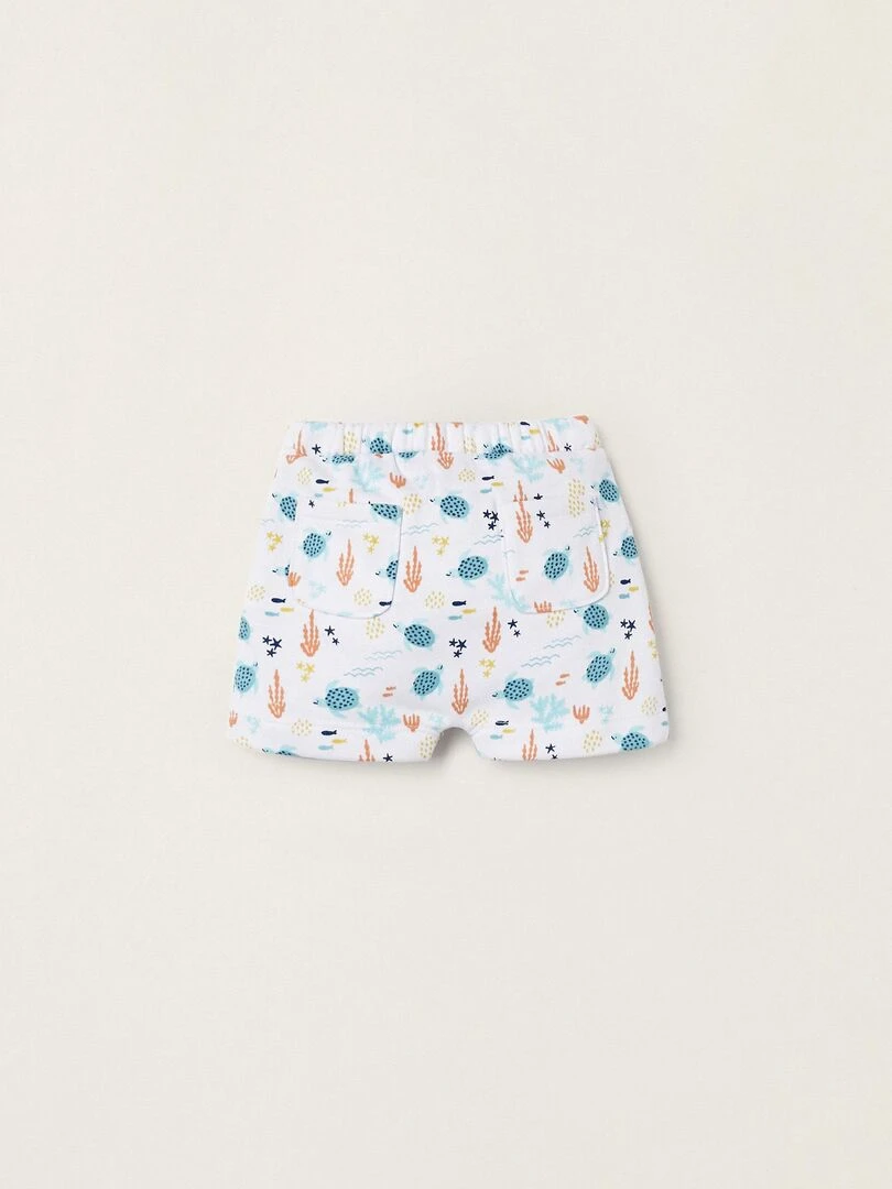 Shorts avec motif pour nouveau né 'Ocean' NATURE TAKEOVER Blanc