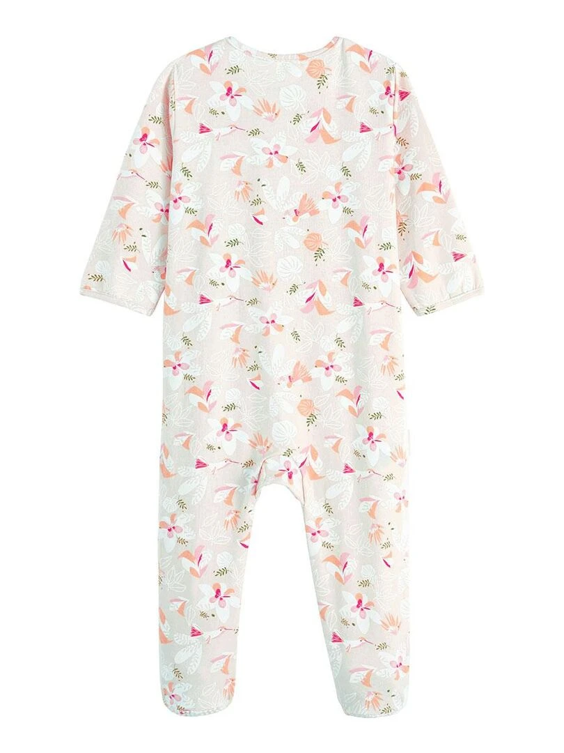 Pyjama bébé ouverture pressionnée Kalaoupe Rose