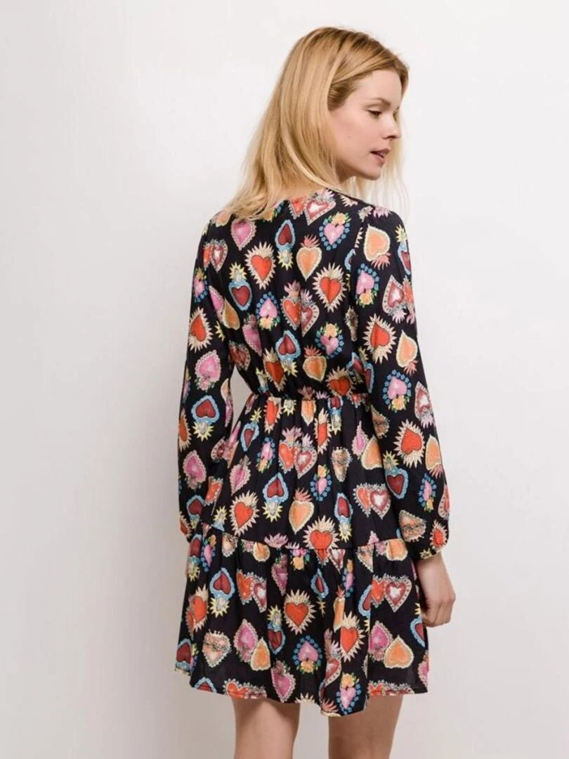 Robe cache cœur noire   Noir