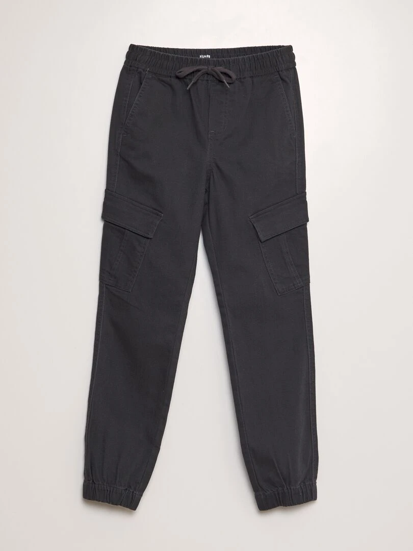 Pantalon avec poches sur les côtés Noir