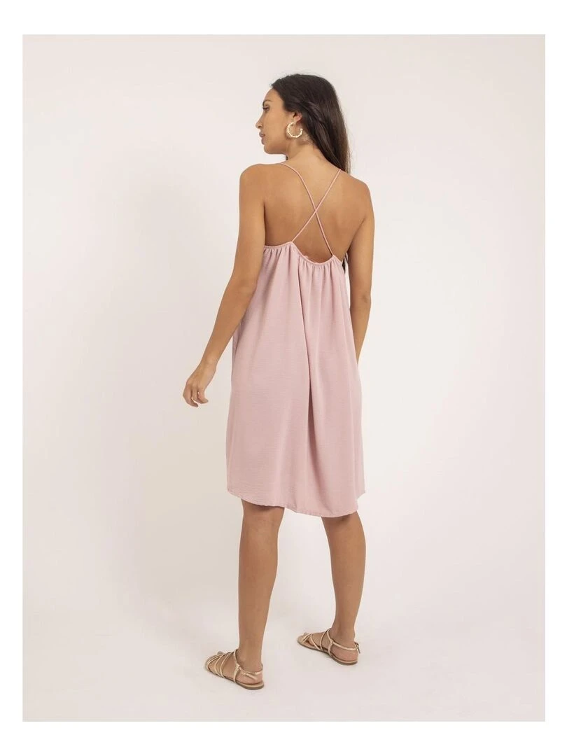 Robe courte IZOLDA Rose clair