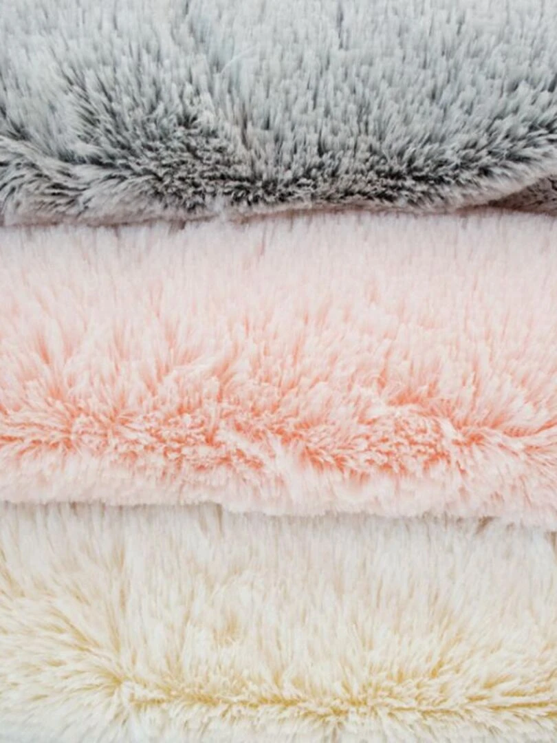 Couverture snow doublée Microdoux   Gris souris