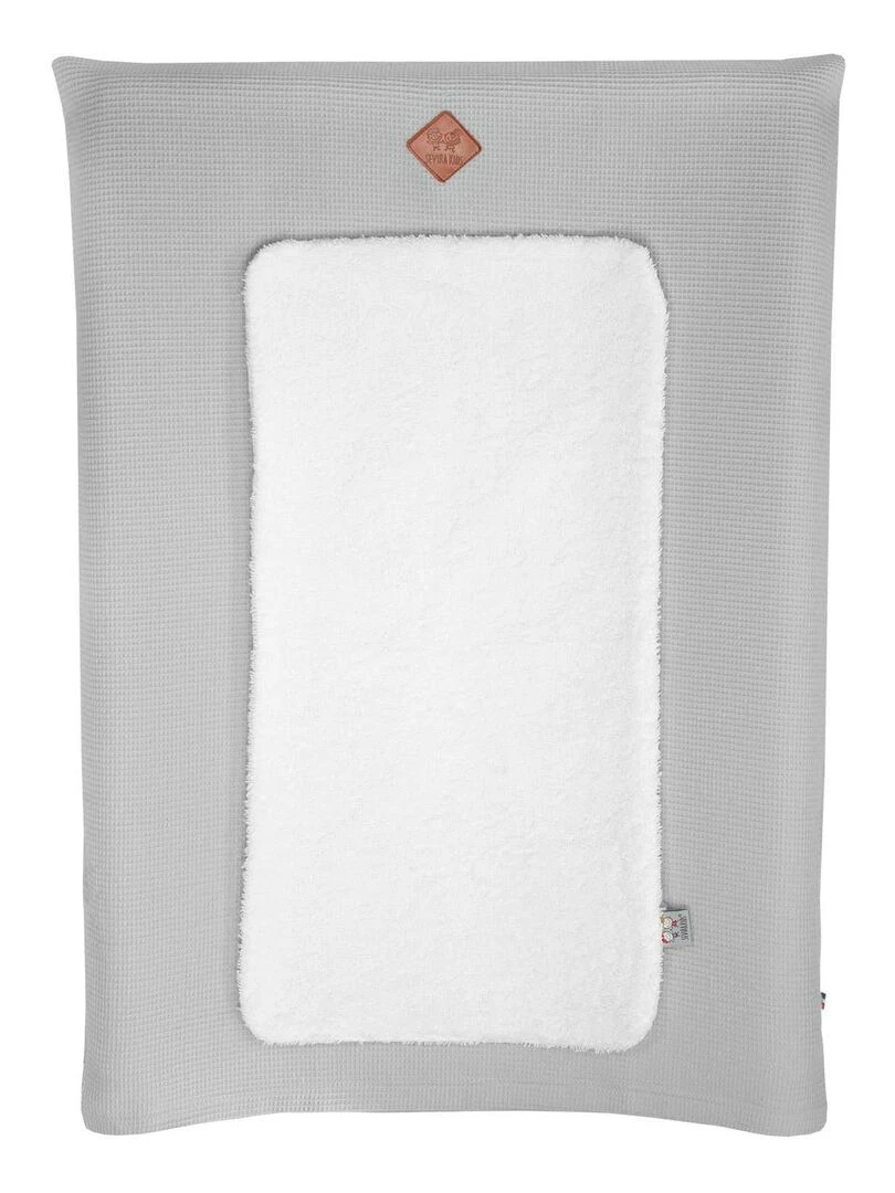 Housse de matelas à langer Nid d'abeille Gris