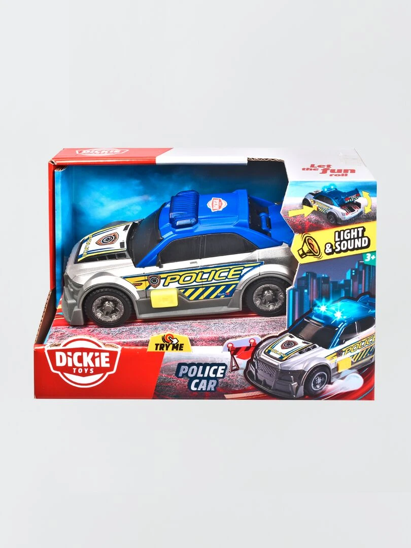 Voiture de police Dickie Toys bleu/gris