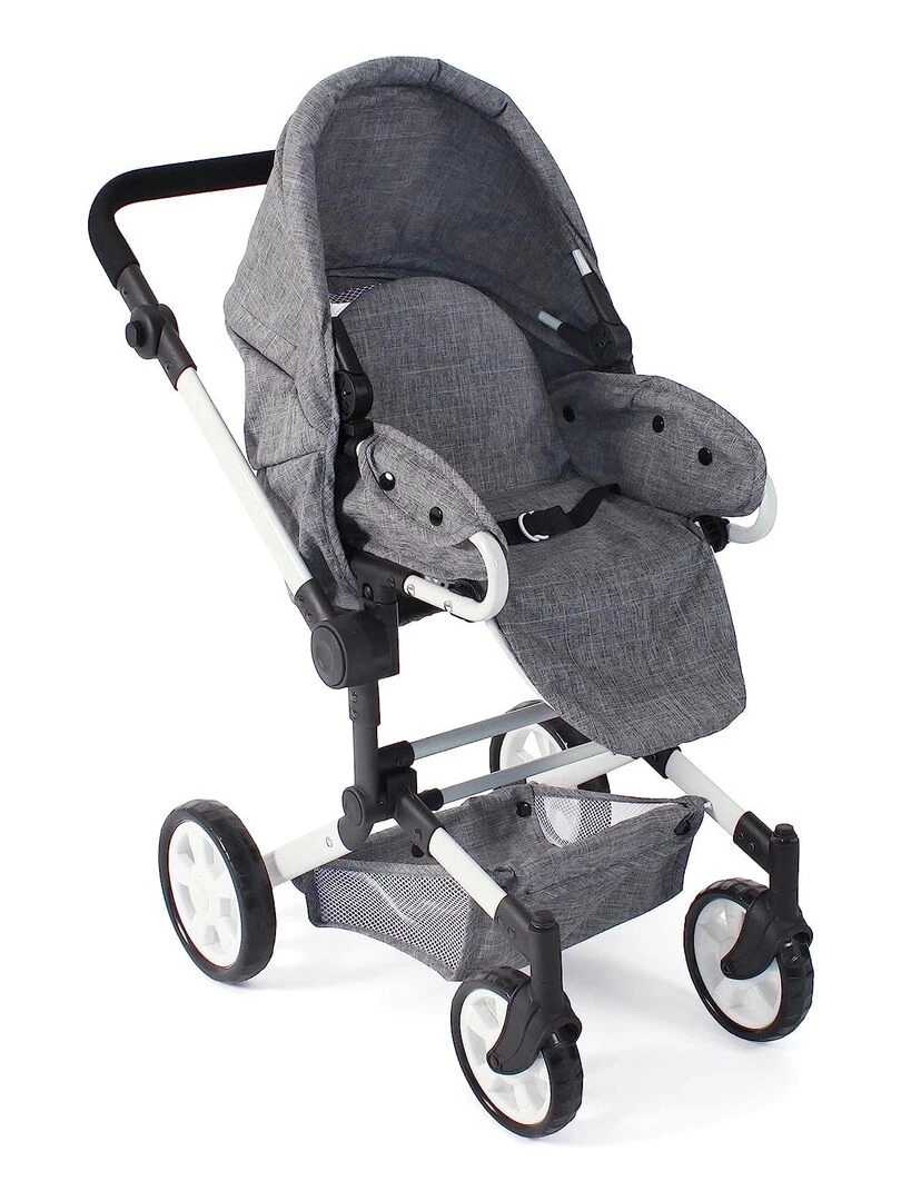 Poussette de poupée combinée JARA jean gris   N/A