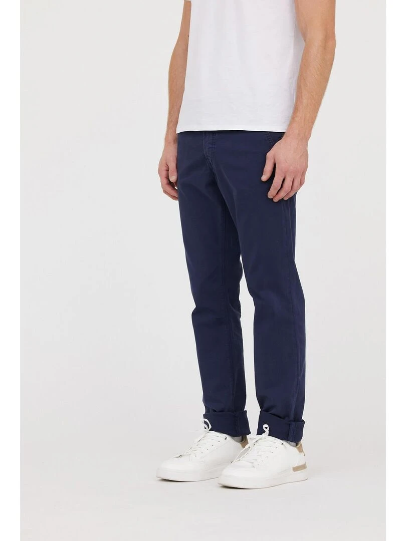 Lee Cooper Pantalon coton chino straight GALANT Bleu marine